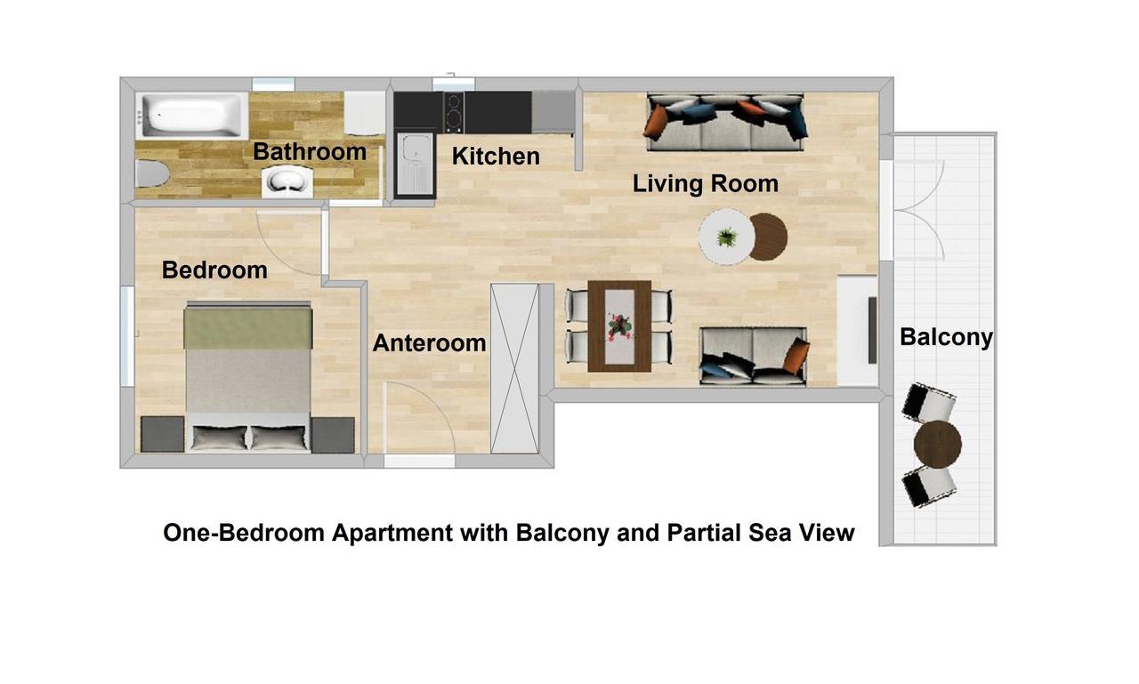Apartments Miramar Котор Экстерьер фото